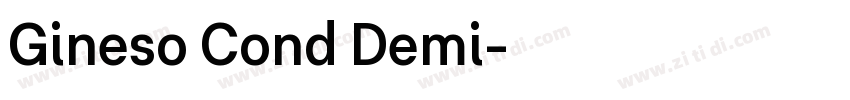 Gineso Cond Demi字体转换